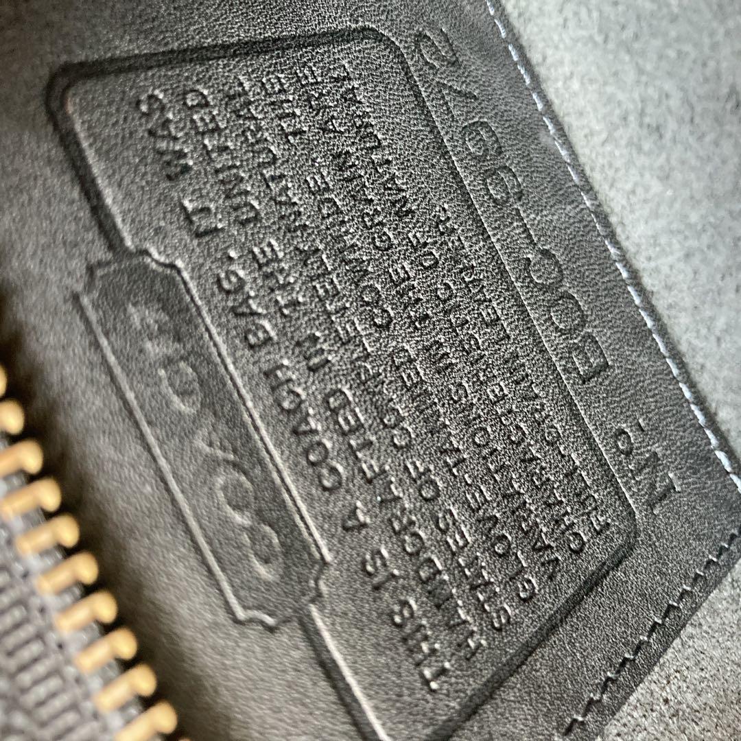 極美品 vintage coach old usa 黒 クラッチバッグ