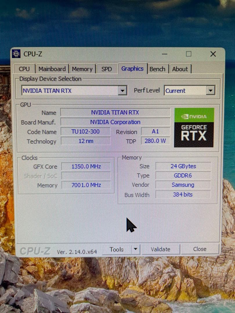 NVIDIA TITAN RTX ゴールド　24GB