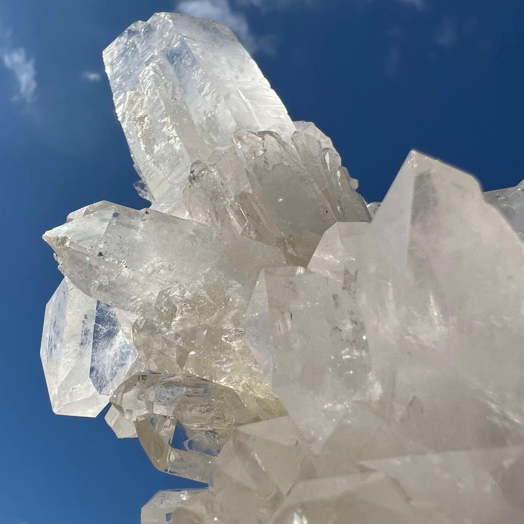 ✳️極みの美麗水晶✨超絶キラキラ✨極上別格品 レインボー 水晶クラスター 天然石