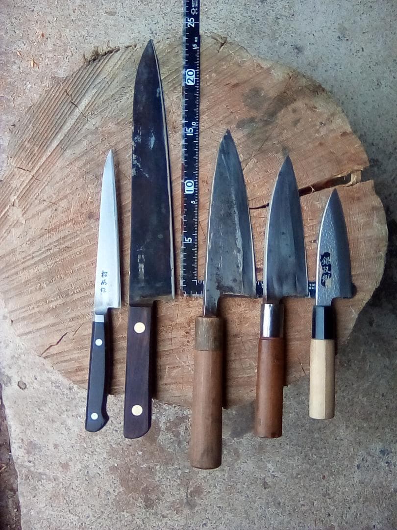 中古包丁　5本　光秀　助久　松風など
