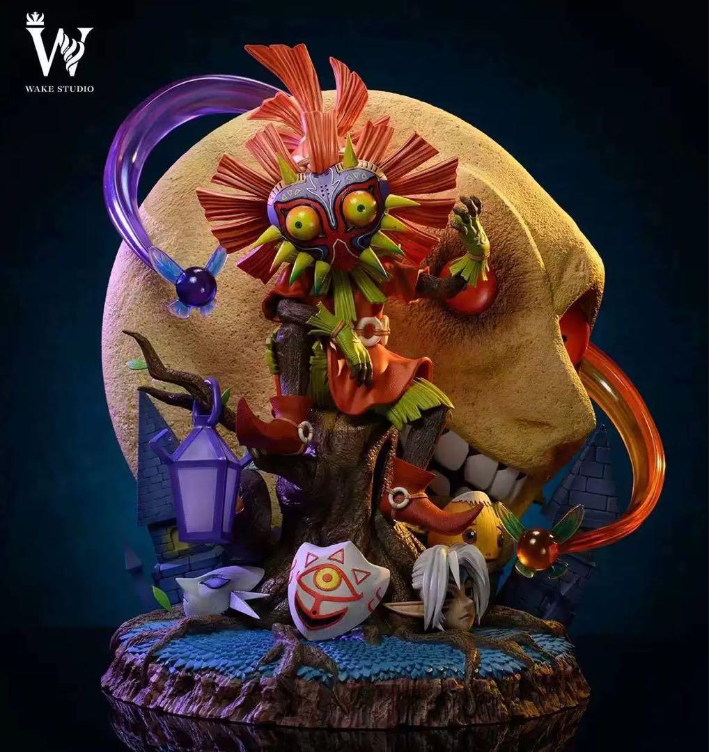 ゼルダの伝説Wake-STUDIO リンクムジュラの仮面 スタルキッドフィギュア