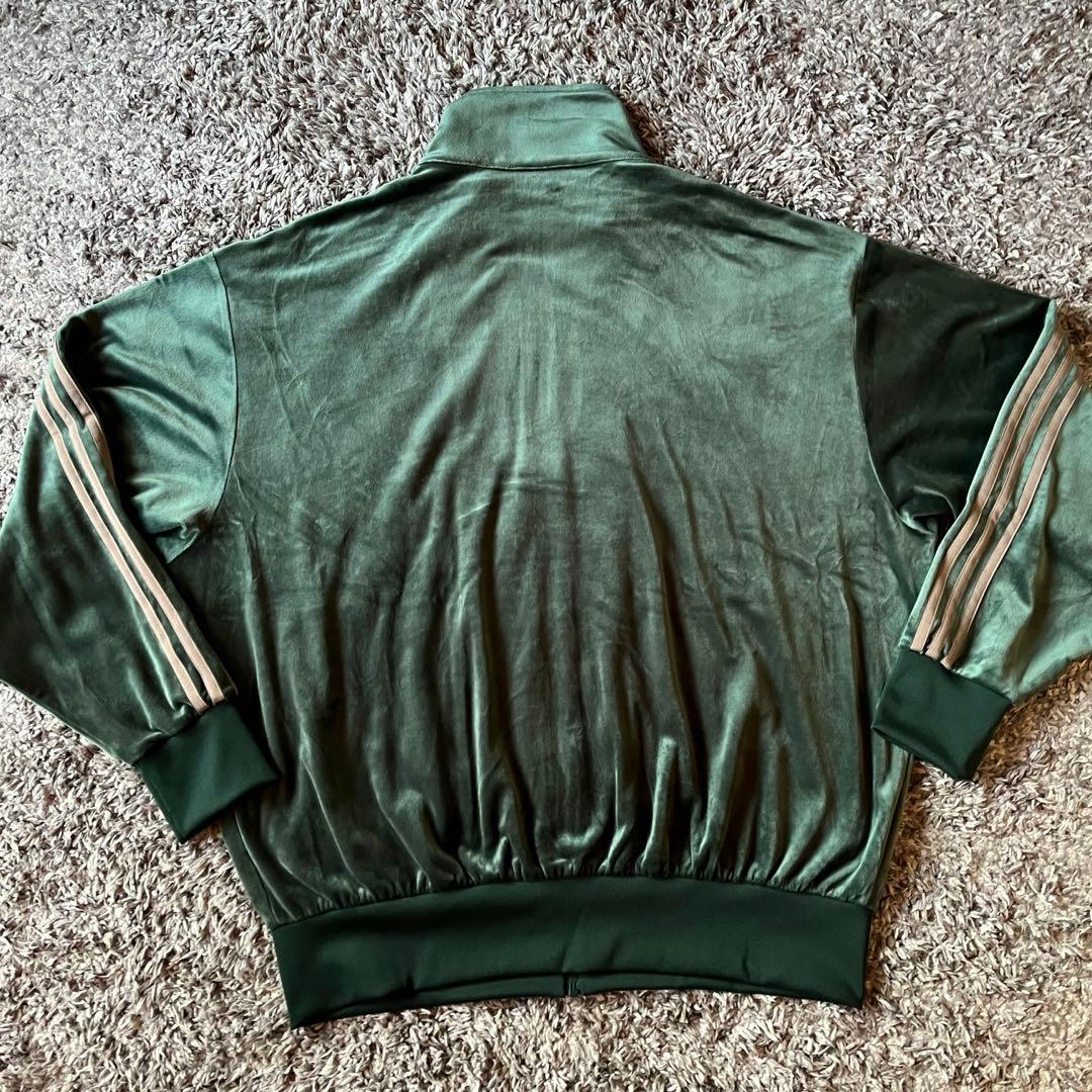 【極美品✨】adidas アディダス ファイヤーバード ベロア グリーン 2XL
