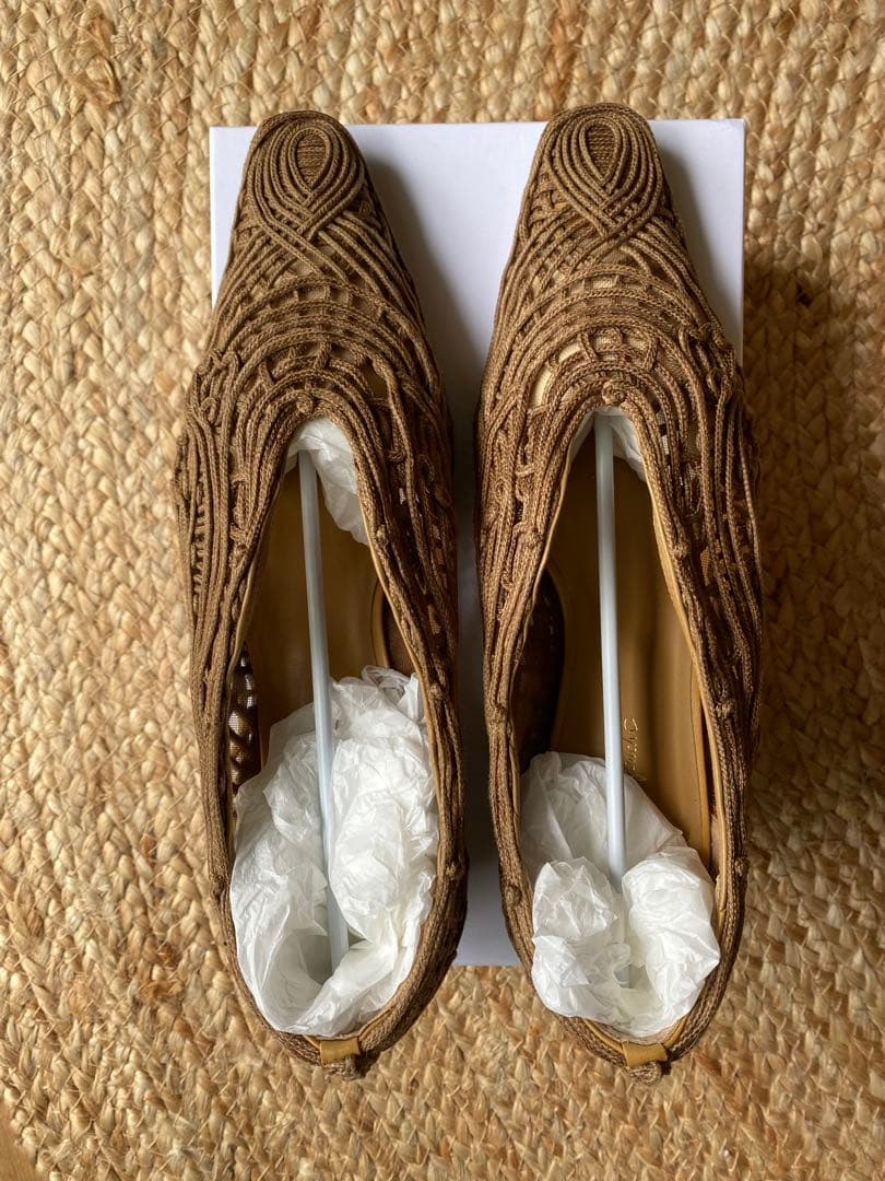 【値下げ】Mame Kurogouchi コード刺繍パンプス 23.5