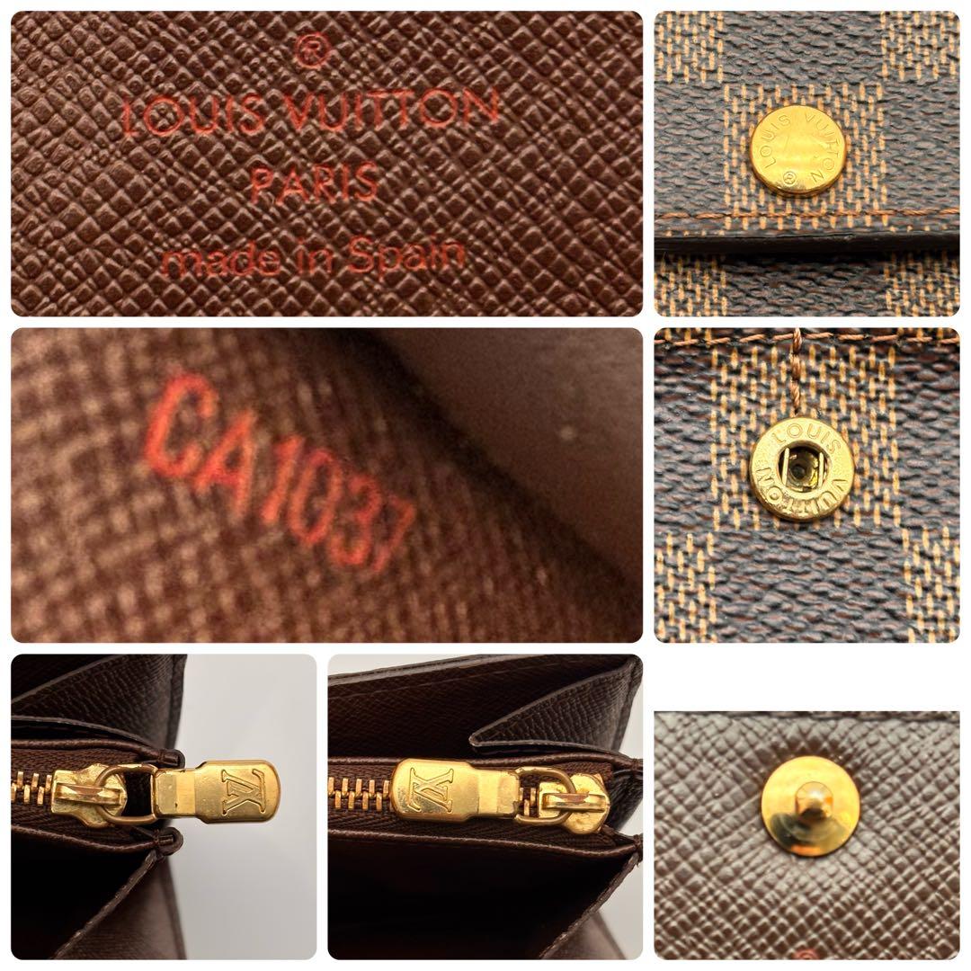 【鑑定済み】ルイヴィトン✨ダミエ✨長財布✨ポルトフォイユサラ 2つ折り財布