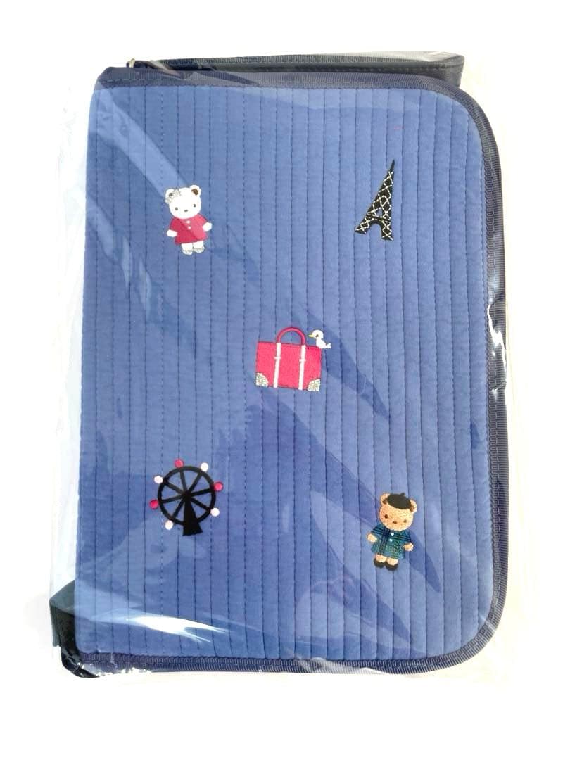 ファミリア　familiar ピオヌンナル　マルチケース ブルー　新品　パリ