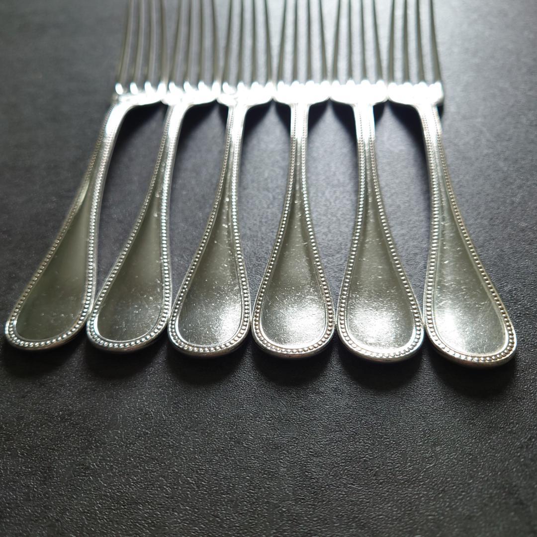 希少 クリストフル パール デザートフォーク 6点