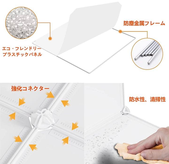 【新品未使用】ワードローブ 衣類収納クローゼッ 収納ラック棚 衣類ケース