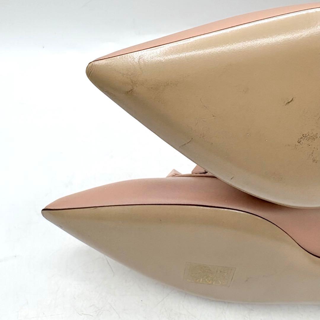希少✨ ヴァレンティノ ロックスタッズ バレリーナ 【37】 ベージュ レザー