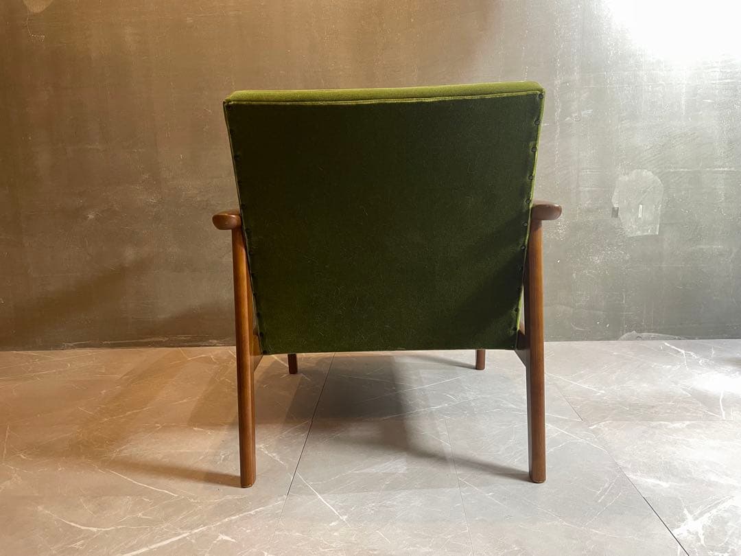 カリモク60 Kチェア 1シーター モケットグリーン 50周年記念 数量限定