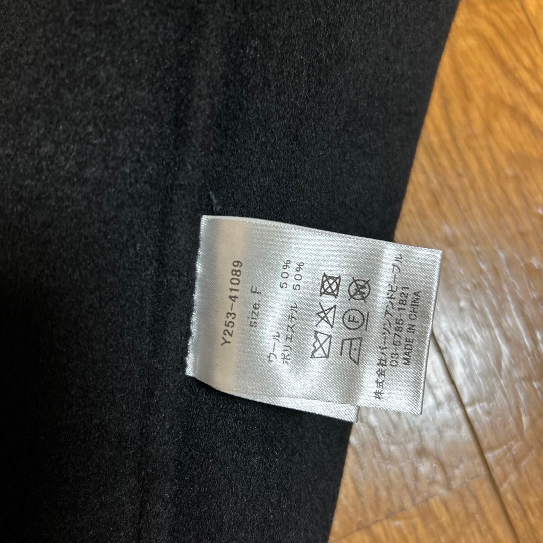 【あわちゃ】DOUBLE FACE VEST JK ブラック