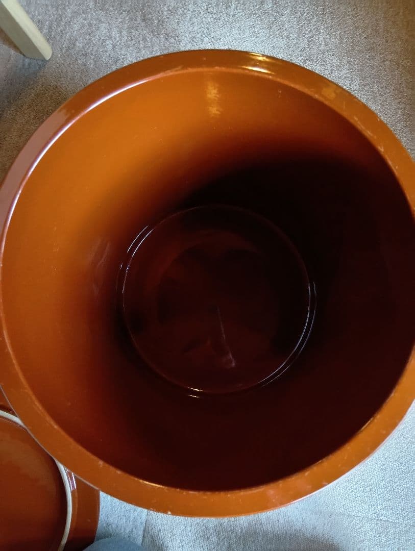 常滑焼 久松窯 切立 蓋付き 10号　美品 漬物桶　梅干し壺