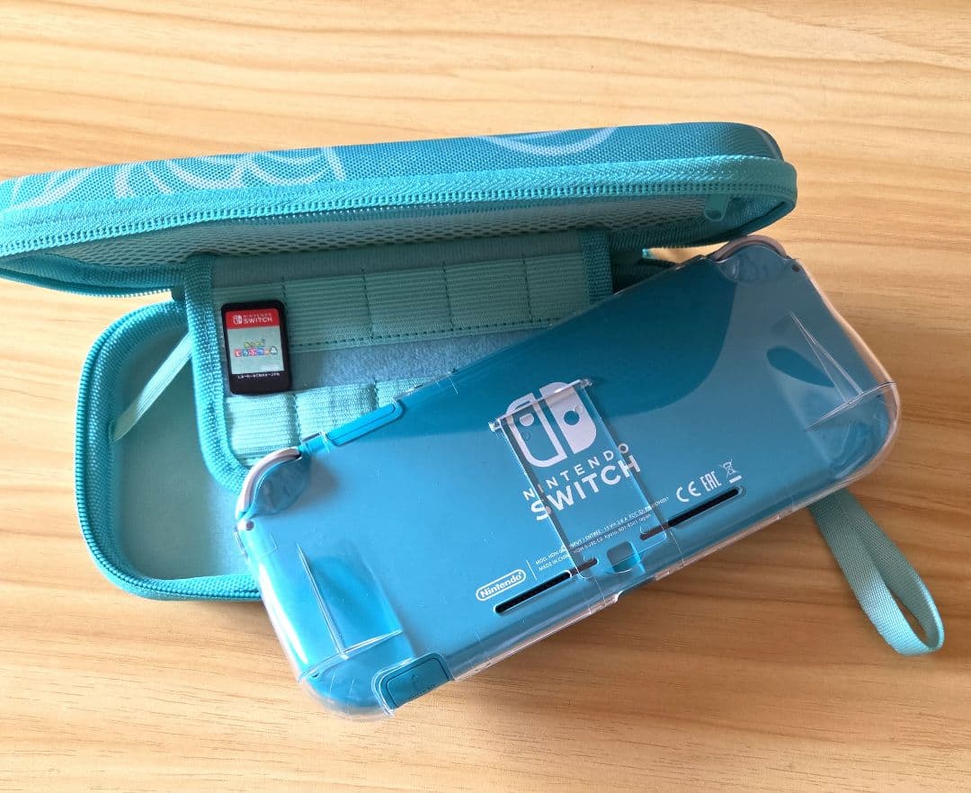 【美品】Nintendo Switch Lite ターコイズ 専用ケース付き