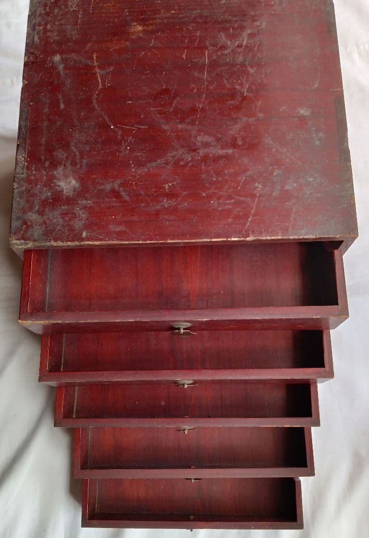 ✩文久2年　書き込み　ヴィンテージ　アンティーク　小引き出し　木製　レトロ