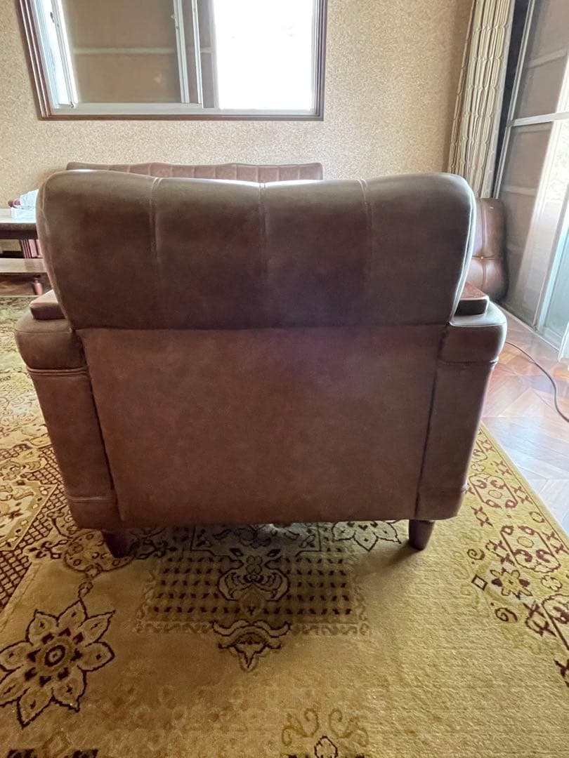 昭和レトロ　1人掛けソファ-1