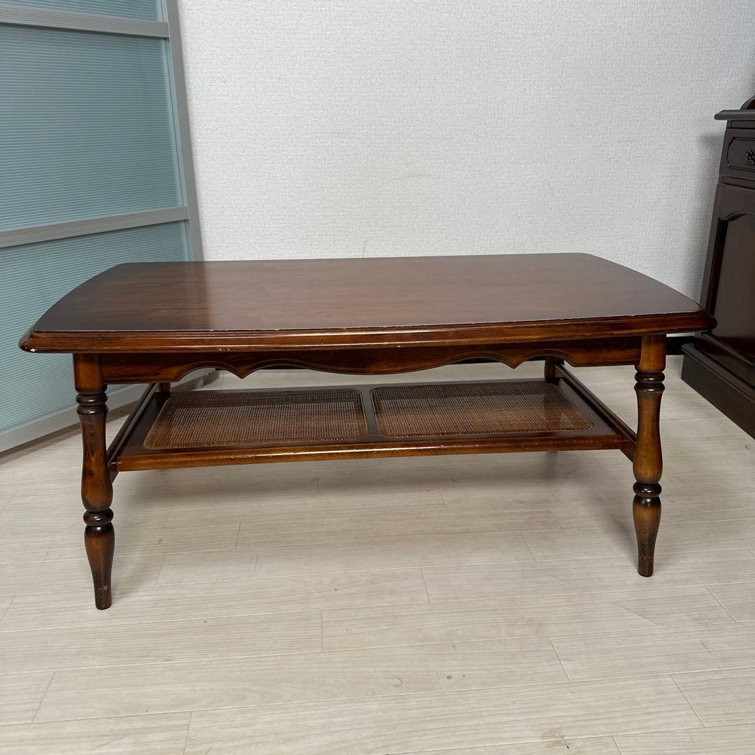 カリモク コロニアル ローテーブル センターテーブル リビングテーブル i1※