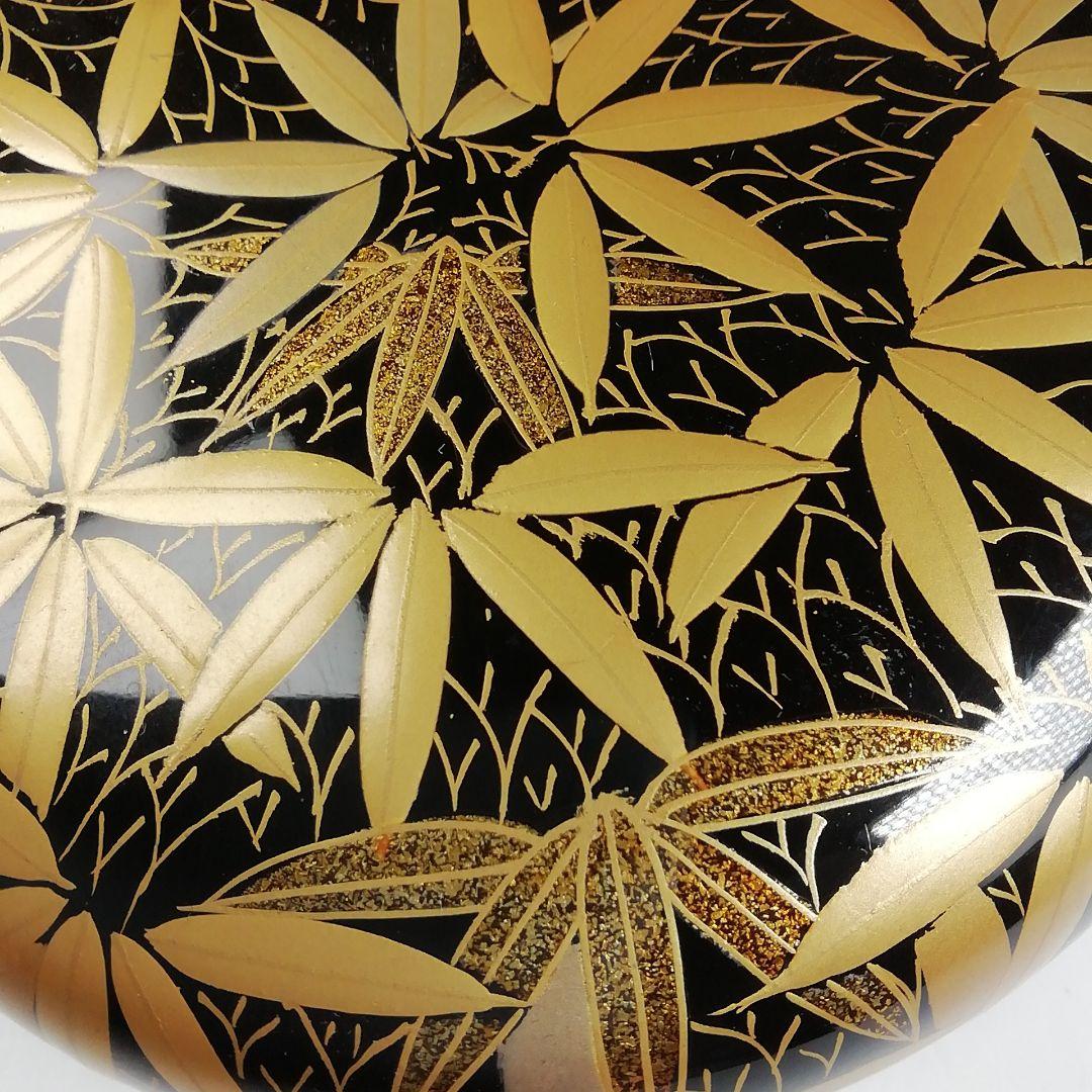 Ｔ８３５　棗　『竹林蒔絵』『平棗』『雲斎 作』　共箱　茶道具