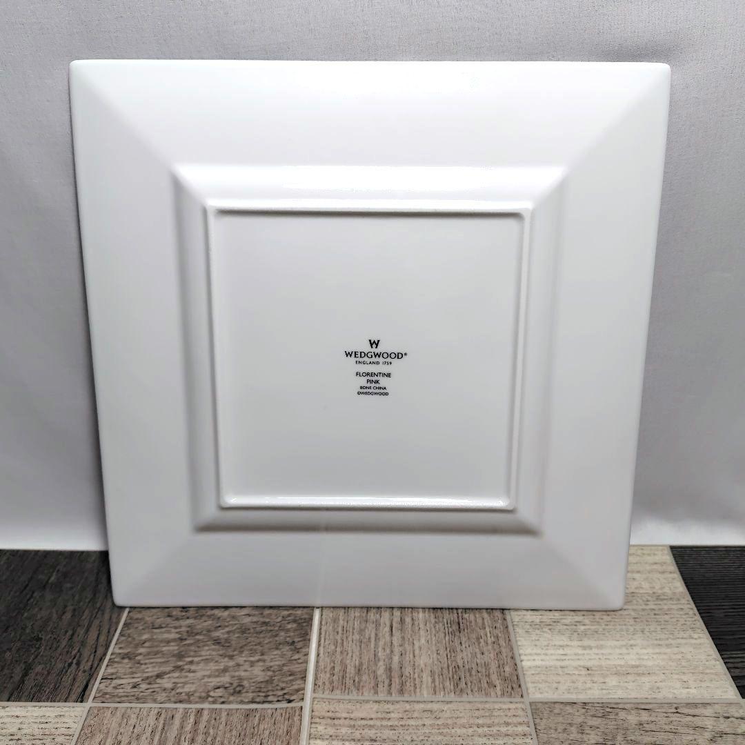 ウェッジウッド フロレンティーンピンク プレート スクエアプレート