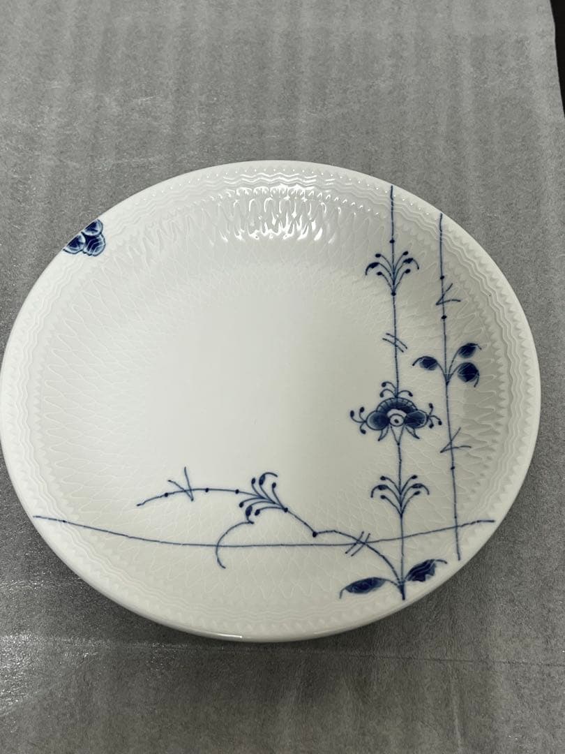 ★美品未使用★ロイヤルコペンハーゲン ブルーパルメッテ プレート 20cm 5枚