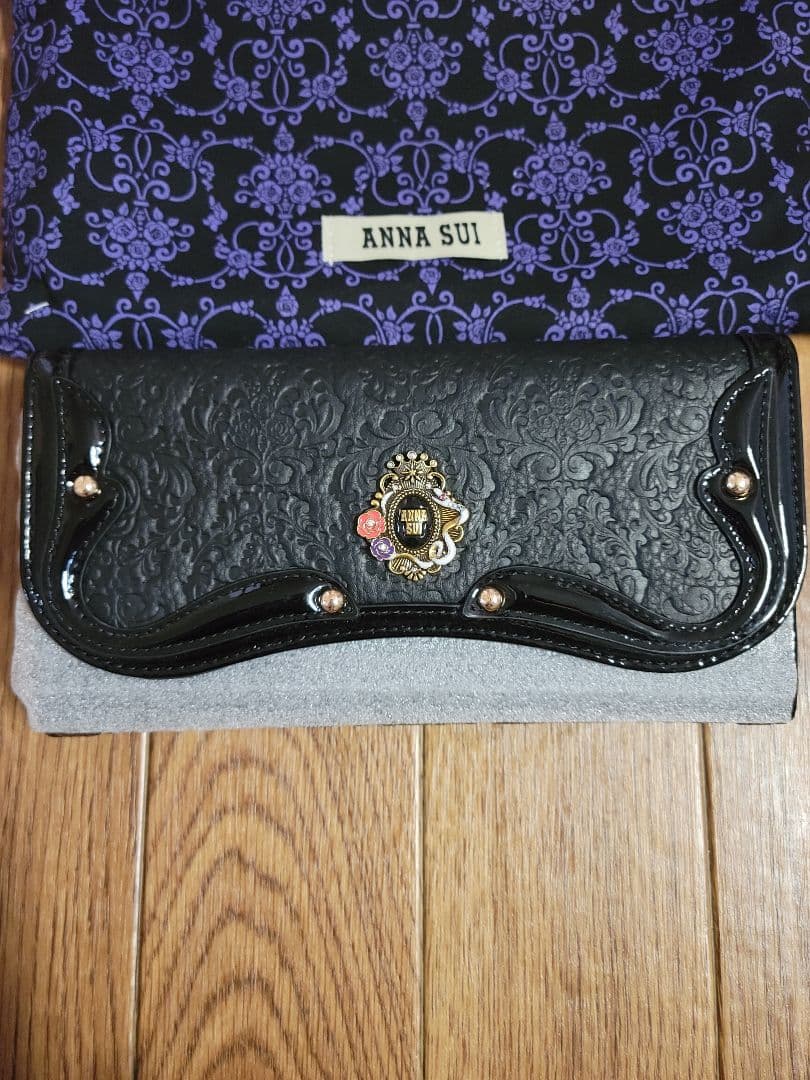 【新品】ANNA SUI セルパン 口金長財布 エンボス加工財布