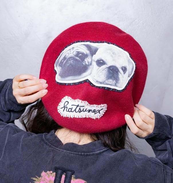 【りゅう】Hatsunex　ハツネックス　ハンドステッチビッグベレー