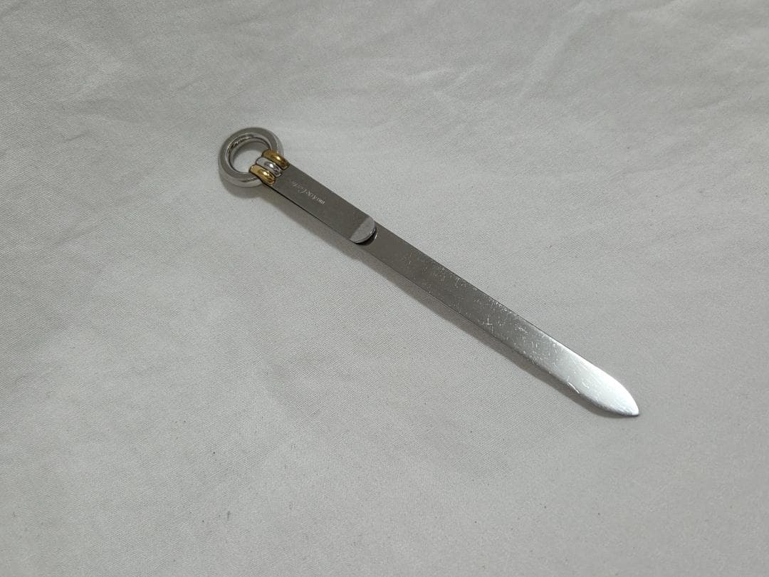 正規良 激レア カルティエ トリニティリング装飾 ロゴ ペーパーナイフ 付属有