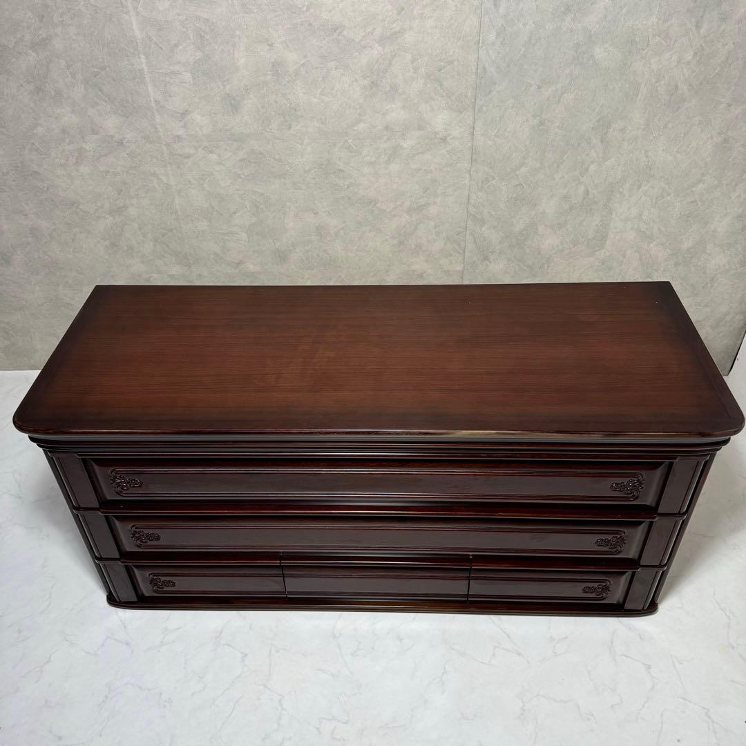 【高級桐タンス】府中家具上段 箪笥 時代家具 アンティーク レトロ 着物 装飾