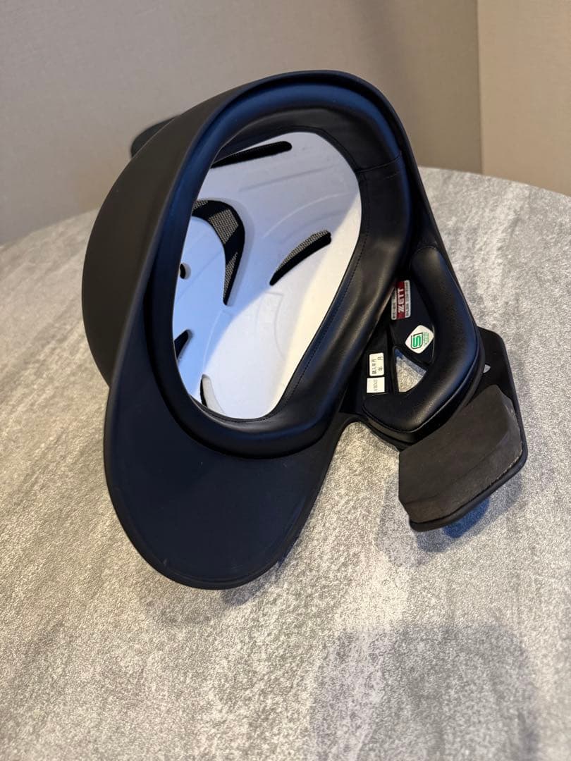 野球　大人軟式用ヘルメット　左打ち用　フェイスガード付