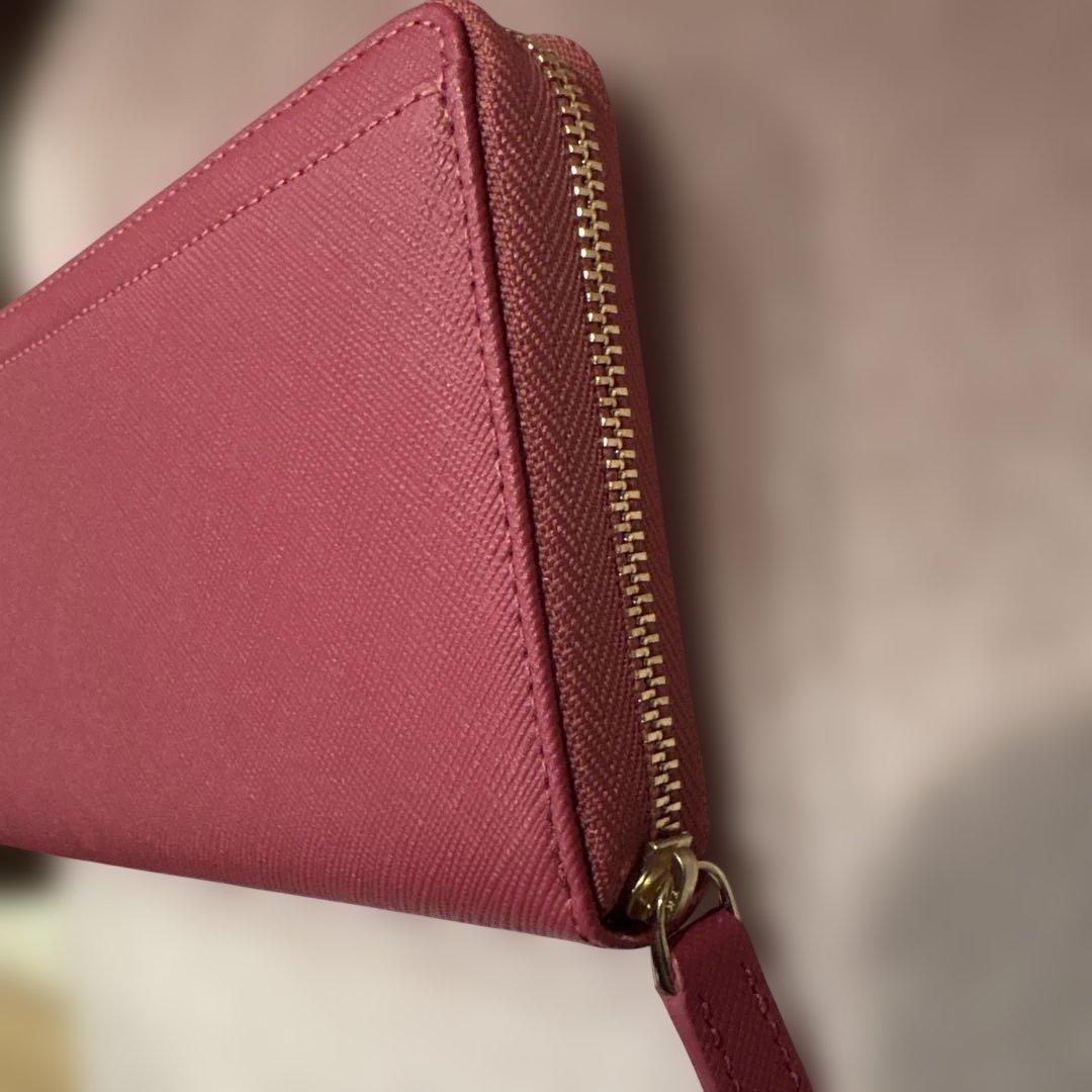 agnes.b ピンク 長財布 シンプルデザイン