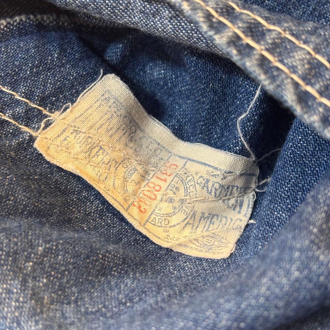 ビンテージ　CARTER’S 　ガチャポケ　耳付　デニム　オーバーオール