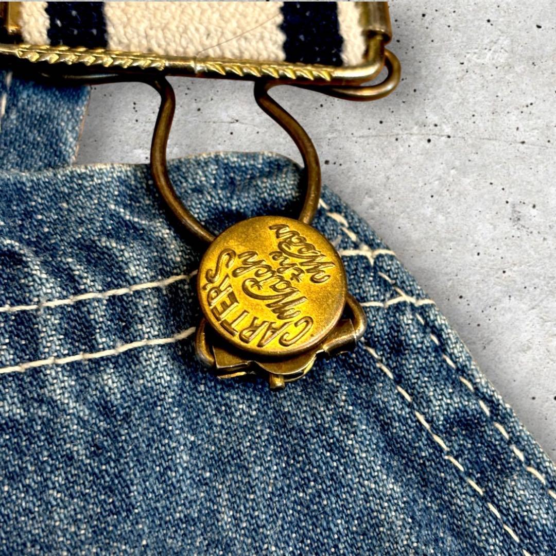 ビンテージ　CARTER’S 　ガチャポケ　耳付　デニム　オーバーオール