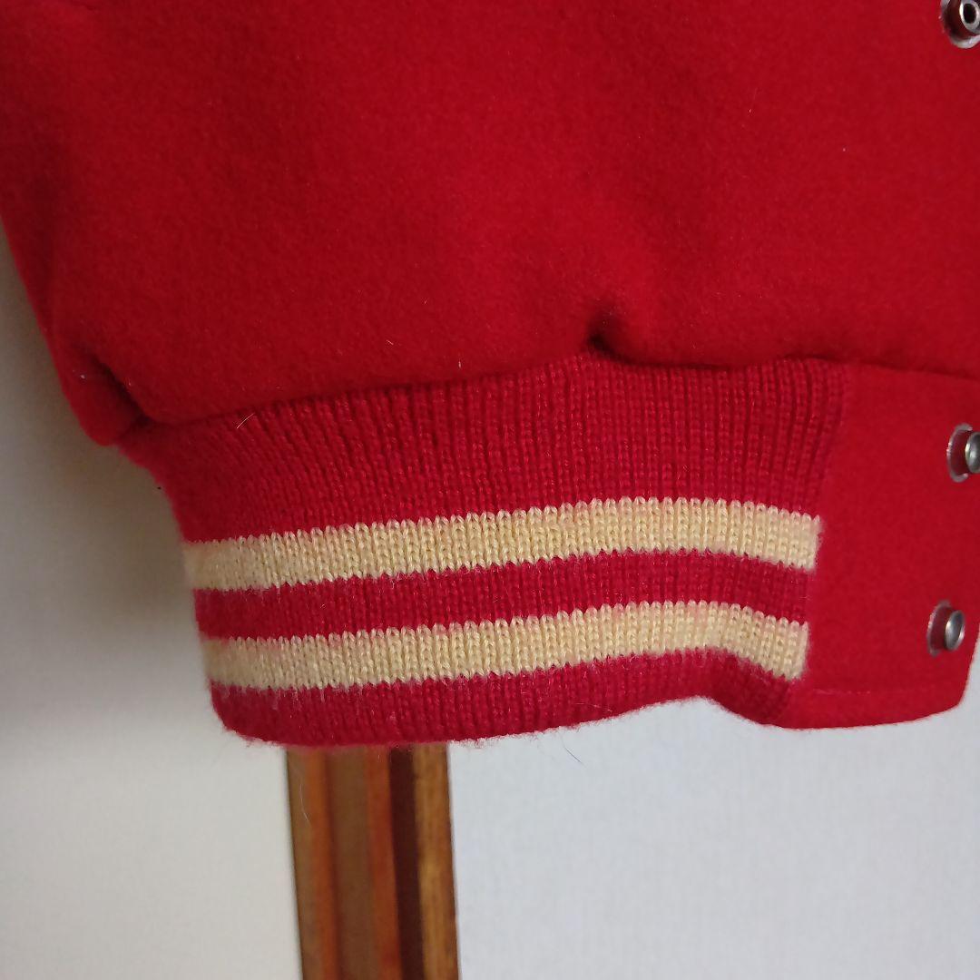 鶺*鴒様 VAN JACKET INC. スタジャン レッド/ベージュ