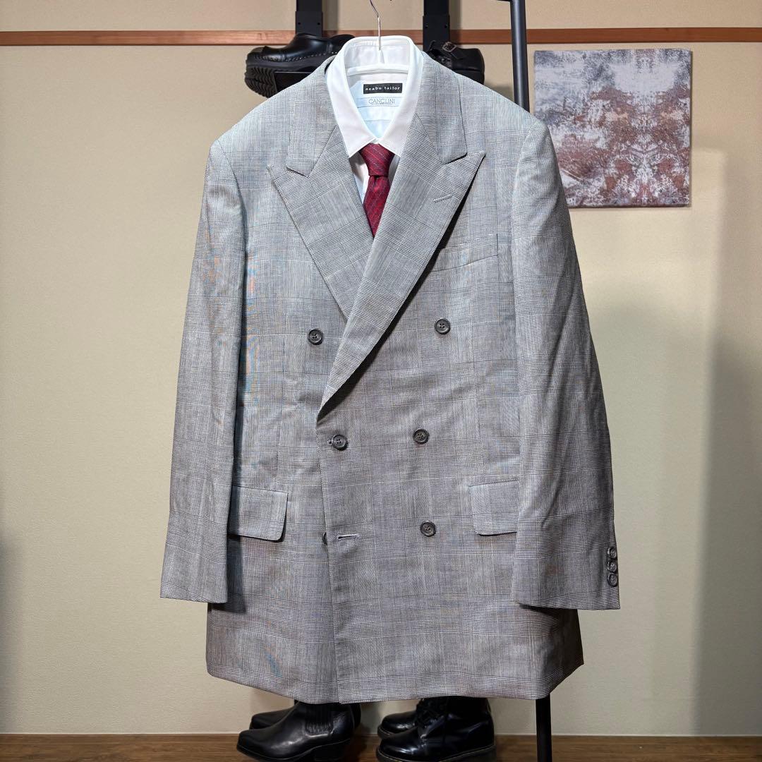 brooks brothers ダブルブレストスーツ グレンチェック