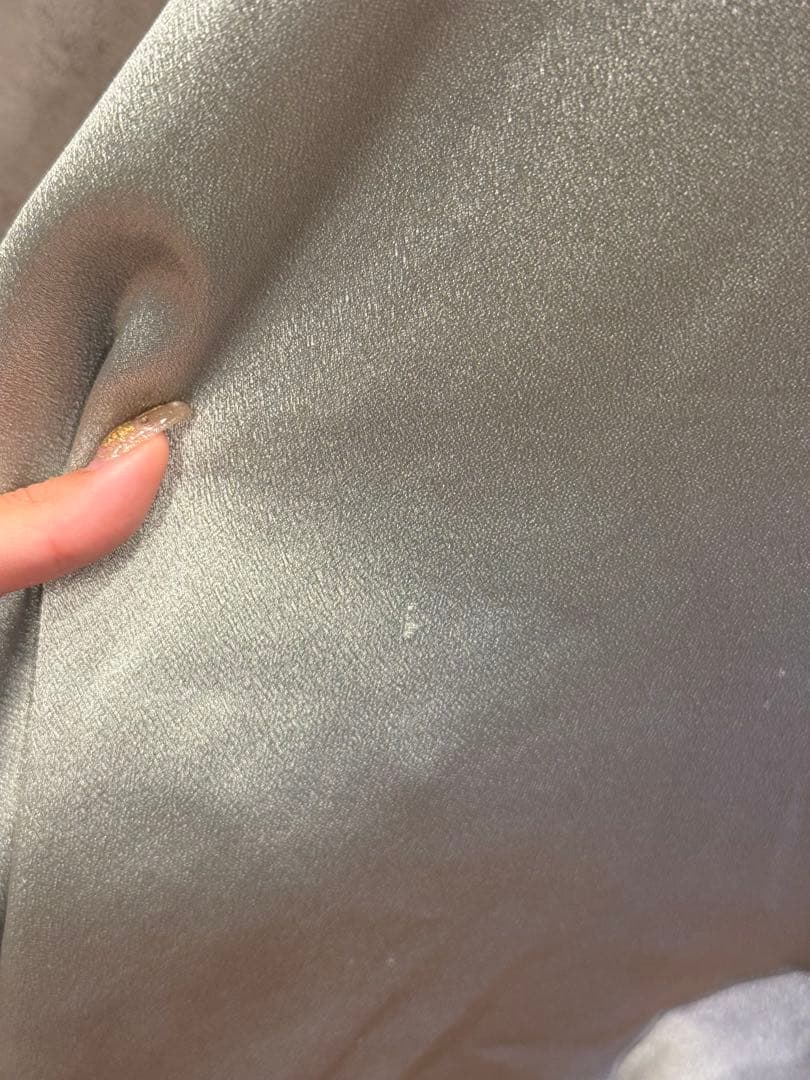 【LE DIONE】サテンアシンメトリースカートドレス