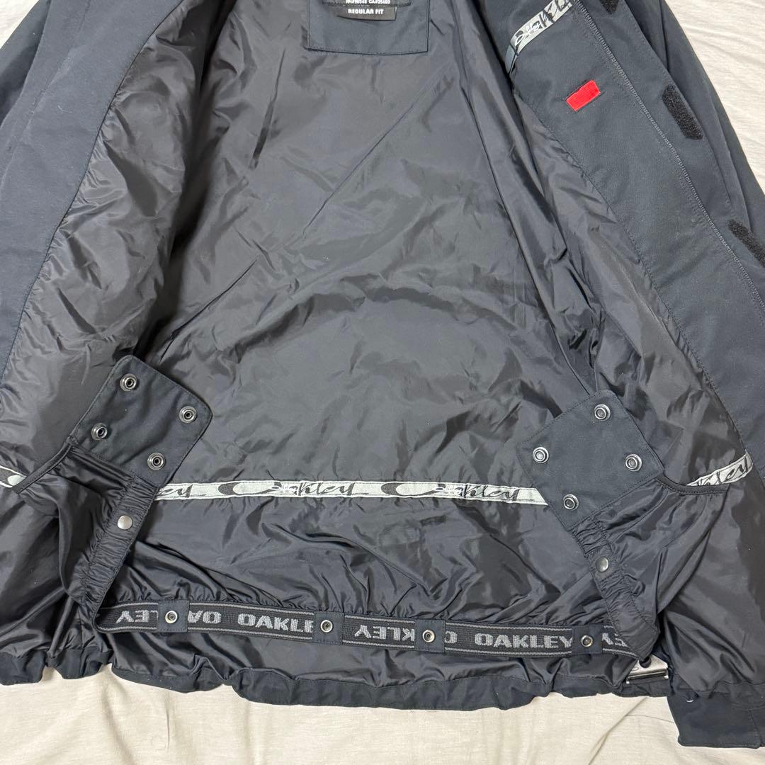 Oakley フード付きジャケット 黒/グレー スキーウェア ジャケット 冬