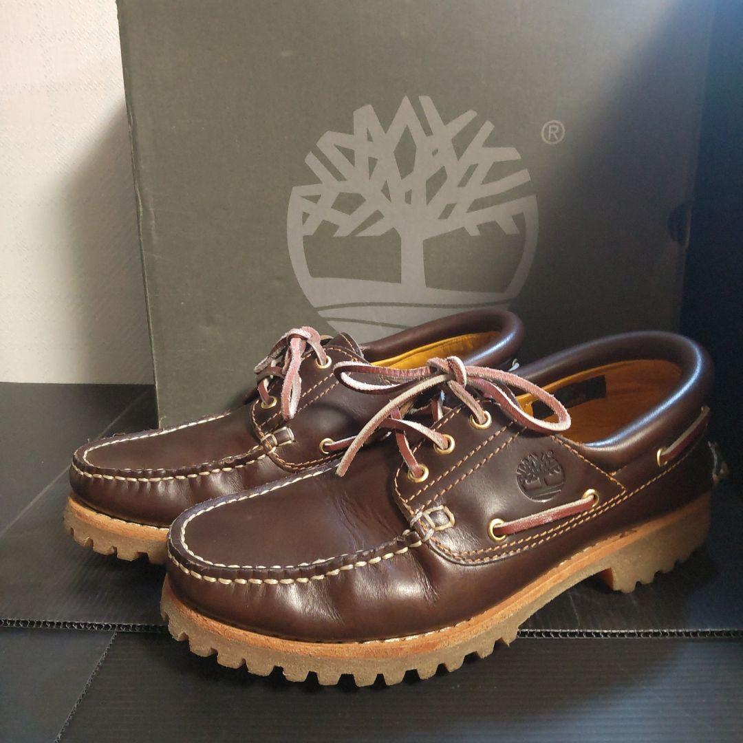 【ケア済】Timberland 3eye ブラウン 25.5cm