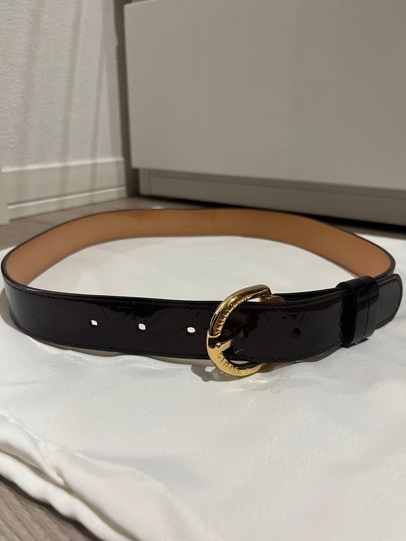 Louis Vuitton ベルト　ヴェルニ　アマラント