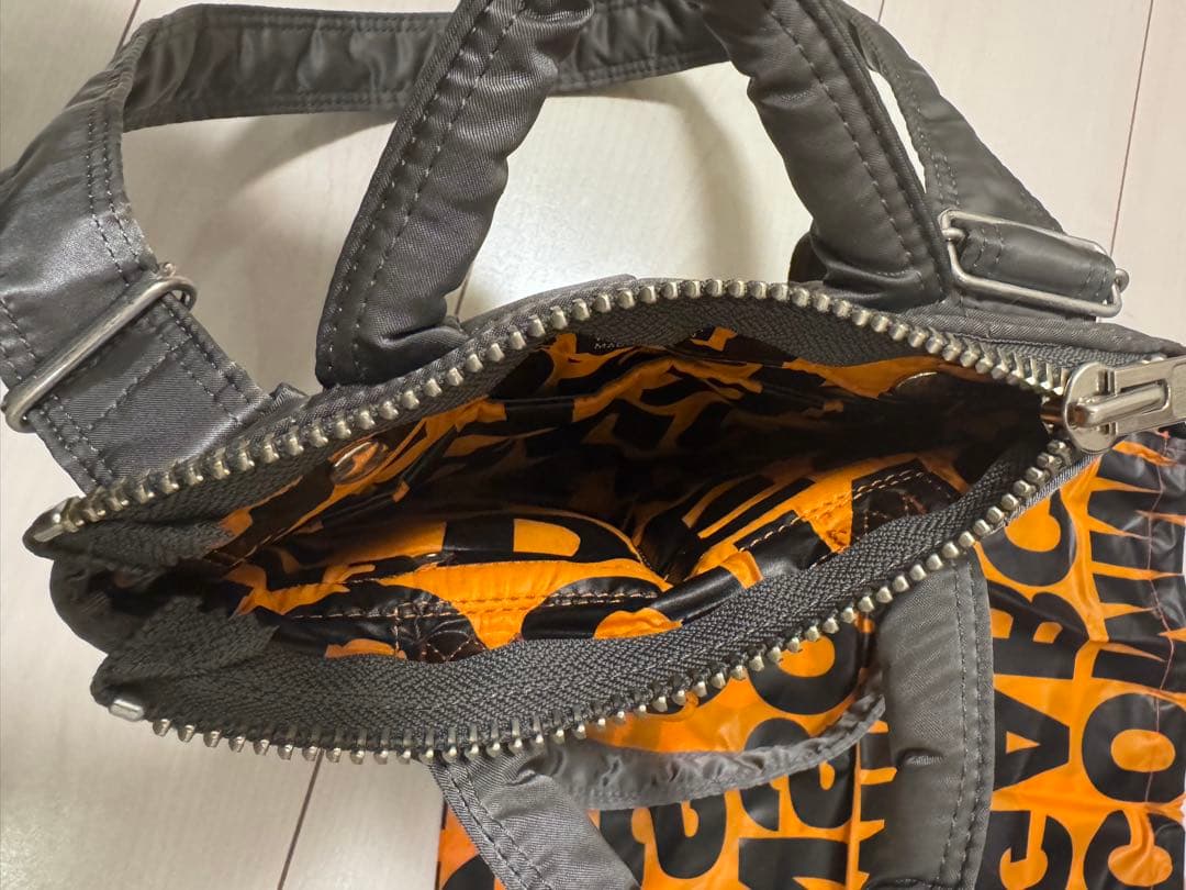 PORTER×コムデギャルソン タンカーヘルメットバッグ　ＸＳ シルバーグレー