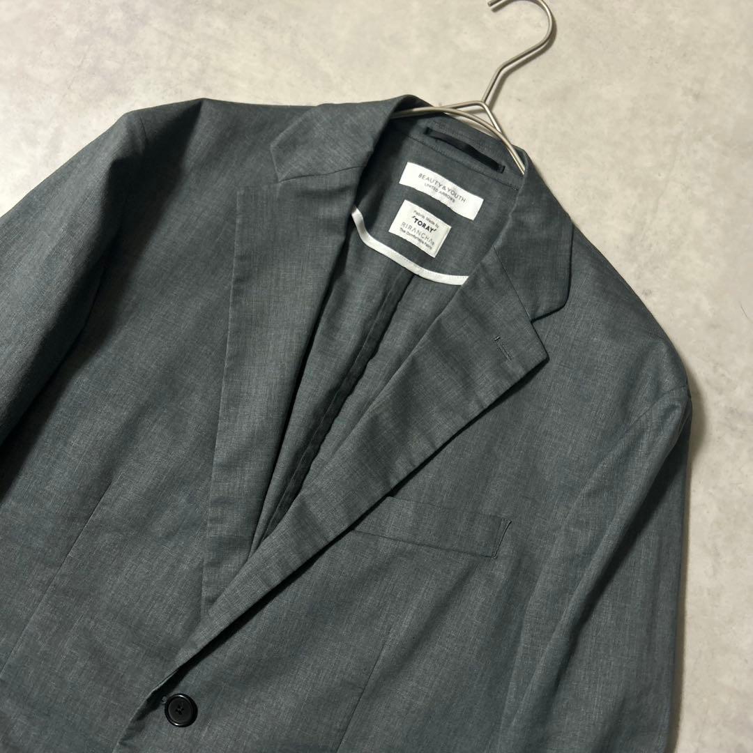 ビューティーアンドユース イージースーツ　セットアップ 洗える リネン混 トーレ