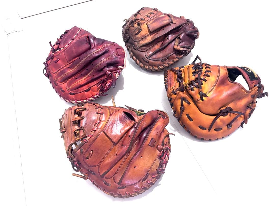 【ジャンク品】大人用 キャッチャー・ファーストミット 4点セット まとめ売り