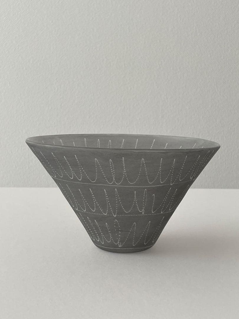 【未使用】 factoryzoomer 辻和美さん ガラスボウル 三角鉢