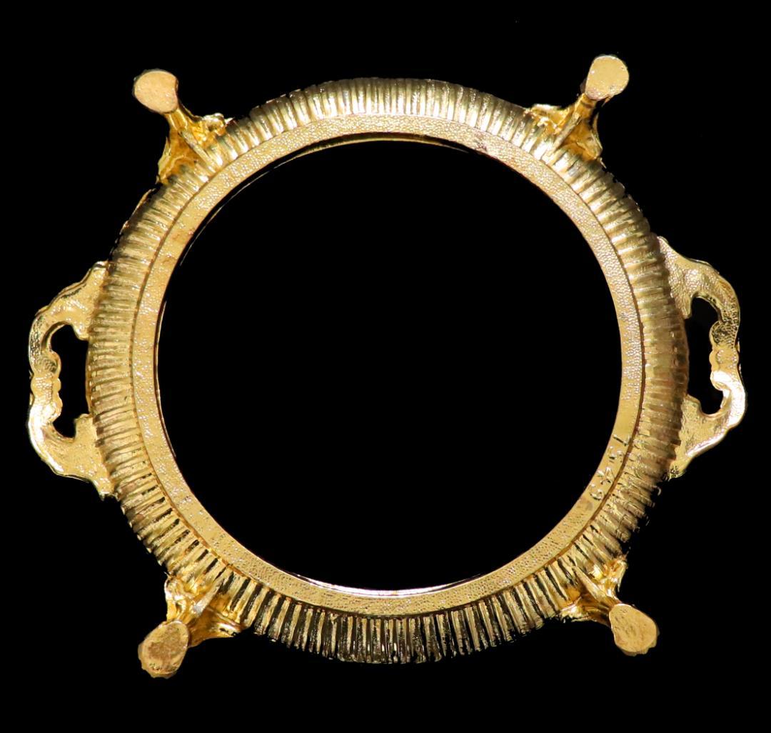 オールド・バカラ 博物館級!! 特大 ブロンズ装飾 獅子脚台座 センターピース