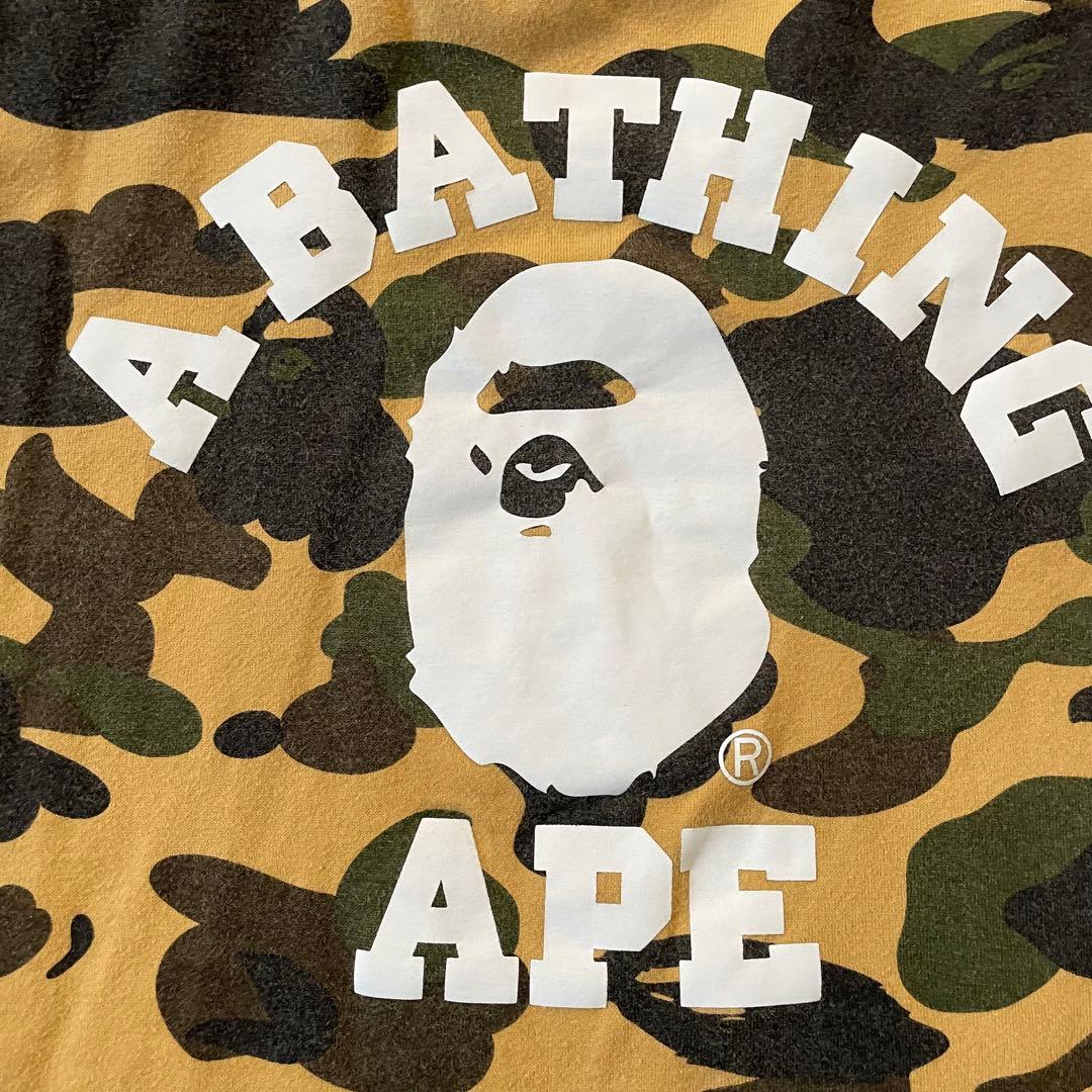 トップス A BATHING APE COLLEGE L/S TEE size S