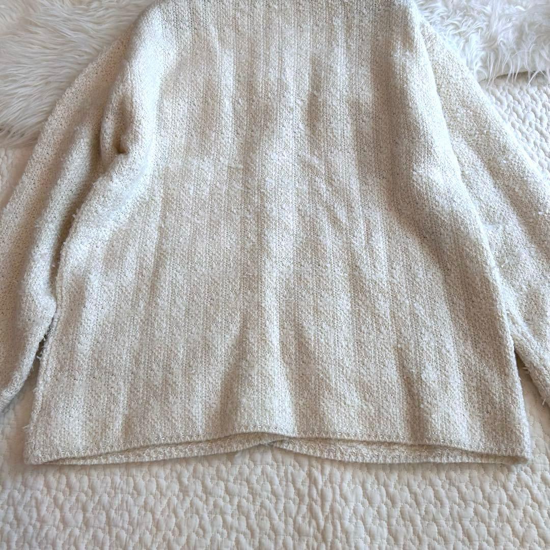 美品♡ Whim Gazette ツイードニットノーカラージャケット 金ボタン