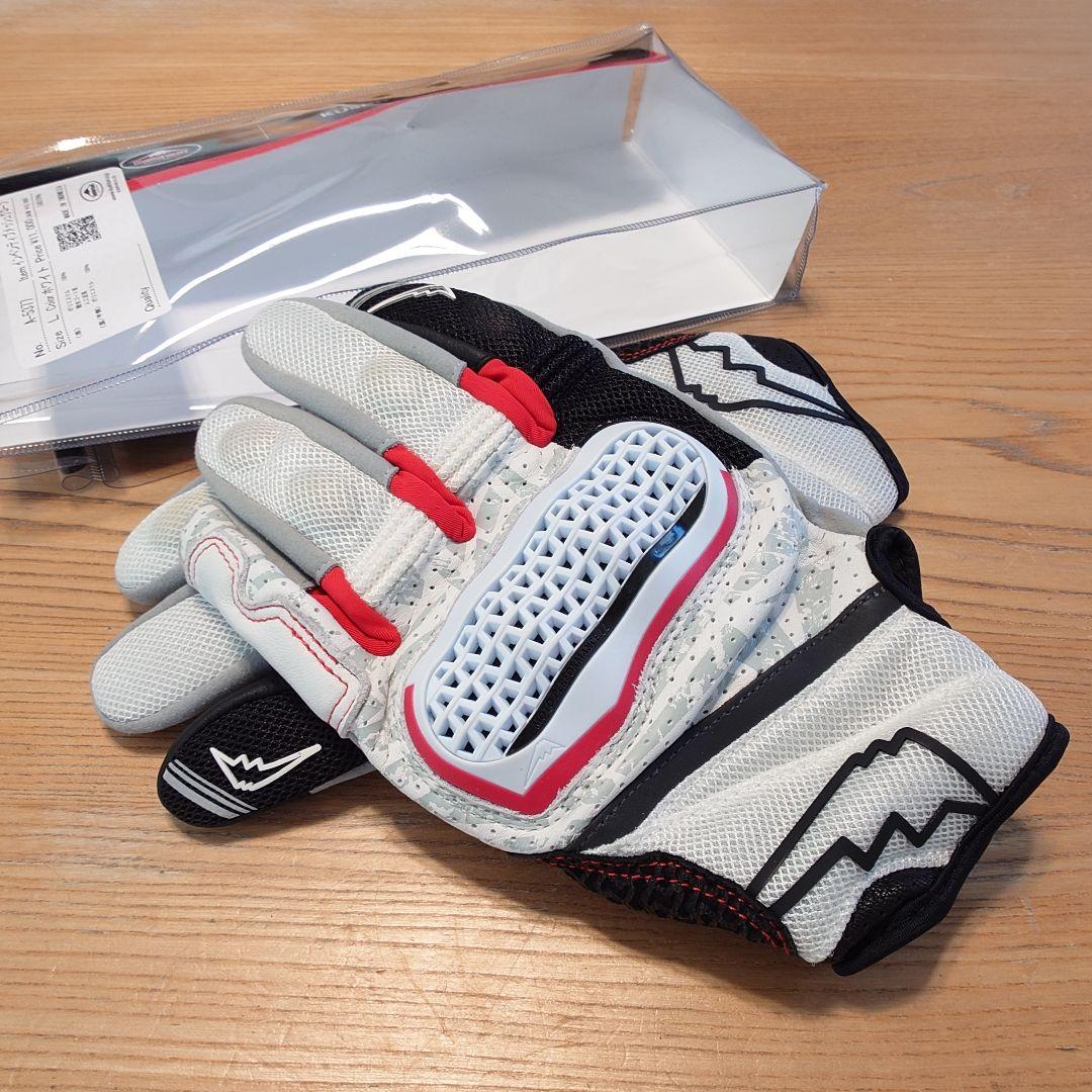 未使用！クシタニ インベンティブメッシュグローブ ホワイト Lサイズ