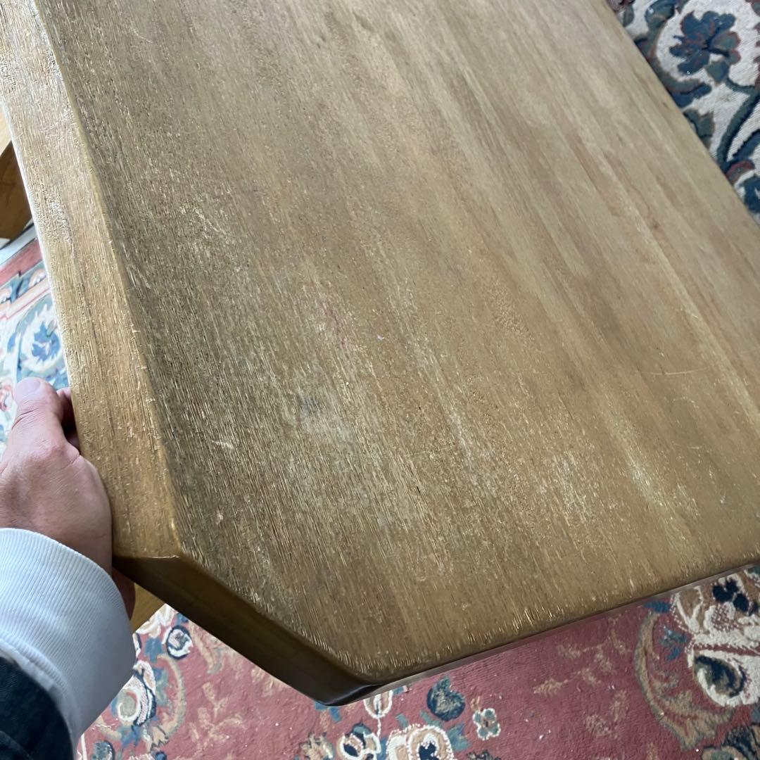 北欧レトロ ミキモク 雅 木製 大型ダイニングテーブル センターテーブル 古家具