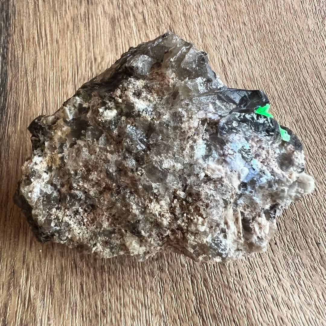 ハイアライトオパール スモーキークォーツ 共生 鉱物 標本 原石