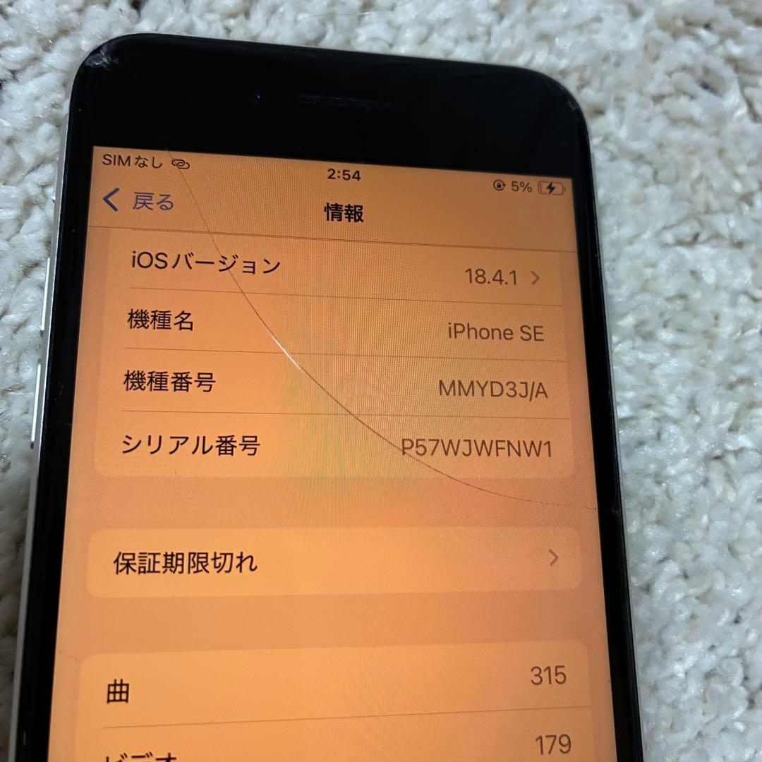 【動作OK】iPhone SE3 画面割れ 正常稼働