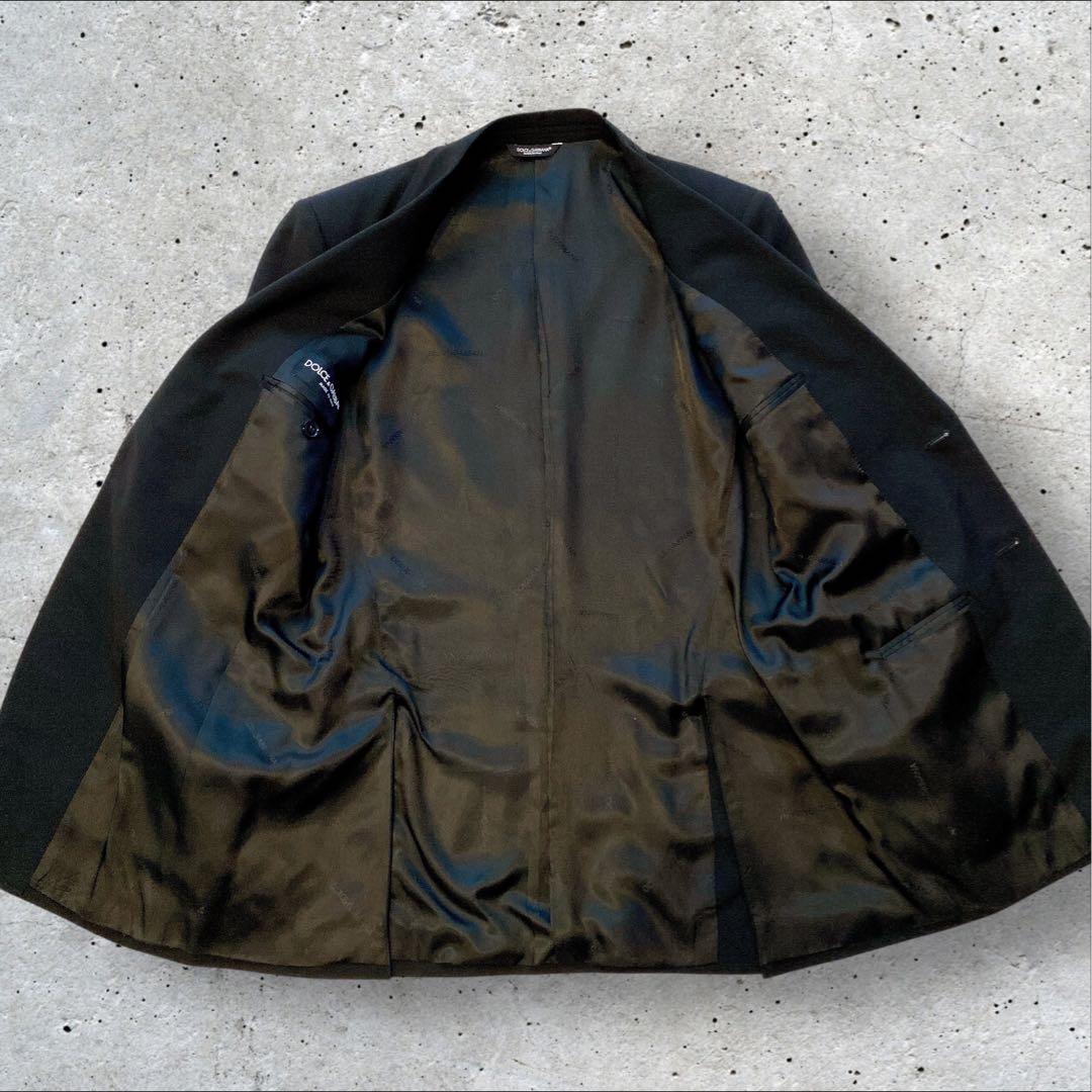 【美品】DOLCE&GABBANA ブラック 2Bスーツ セットアップサイズ46