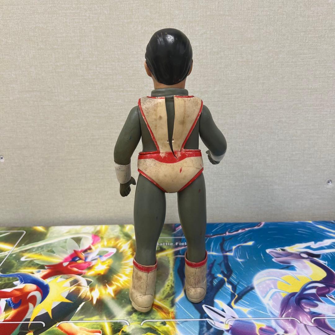 志*人様 希少ビンテージソフビ【シルバー仮面 】 面取れ　旧バンダイ 　TBS