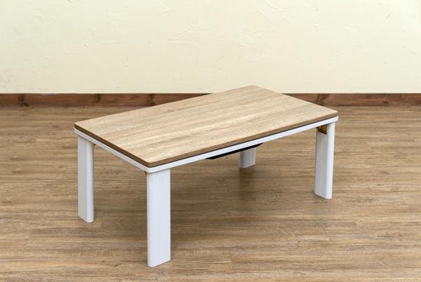 【新品・送料無料】折れ脚アンティークコタツ　90×50　BR/NA